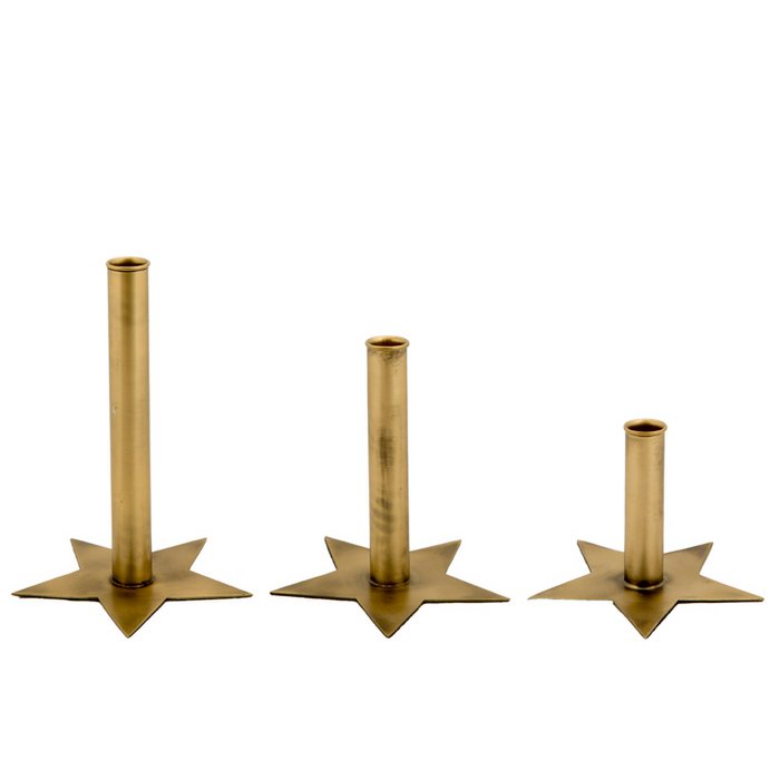 Mrs. Bloom - Kaarshouder Star XL antiek goud