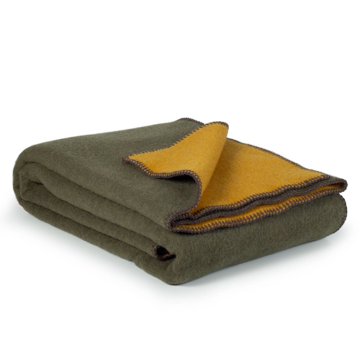MoST Blankets - Wollen beddeken KHAKI MEADOW