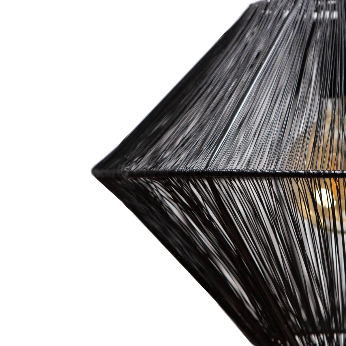 1304 Design - Hanglamp CHARLY mat zwart Ø50x34cm