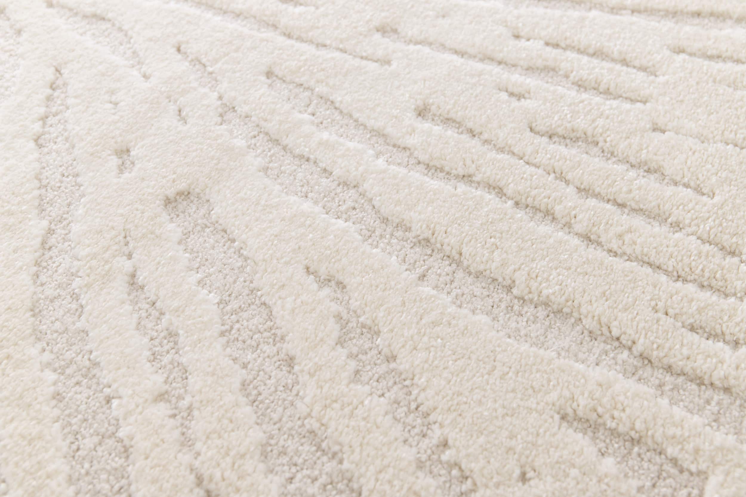 By Javy - Vloerkleed Coco Rain - kleur creme-creme