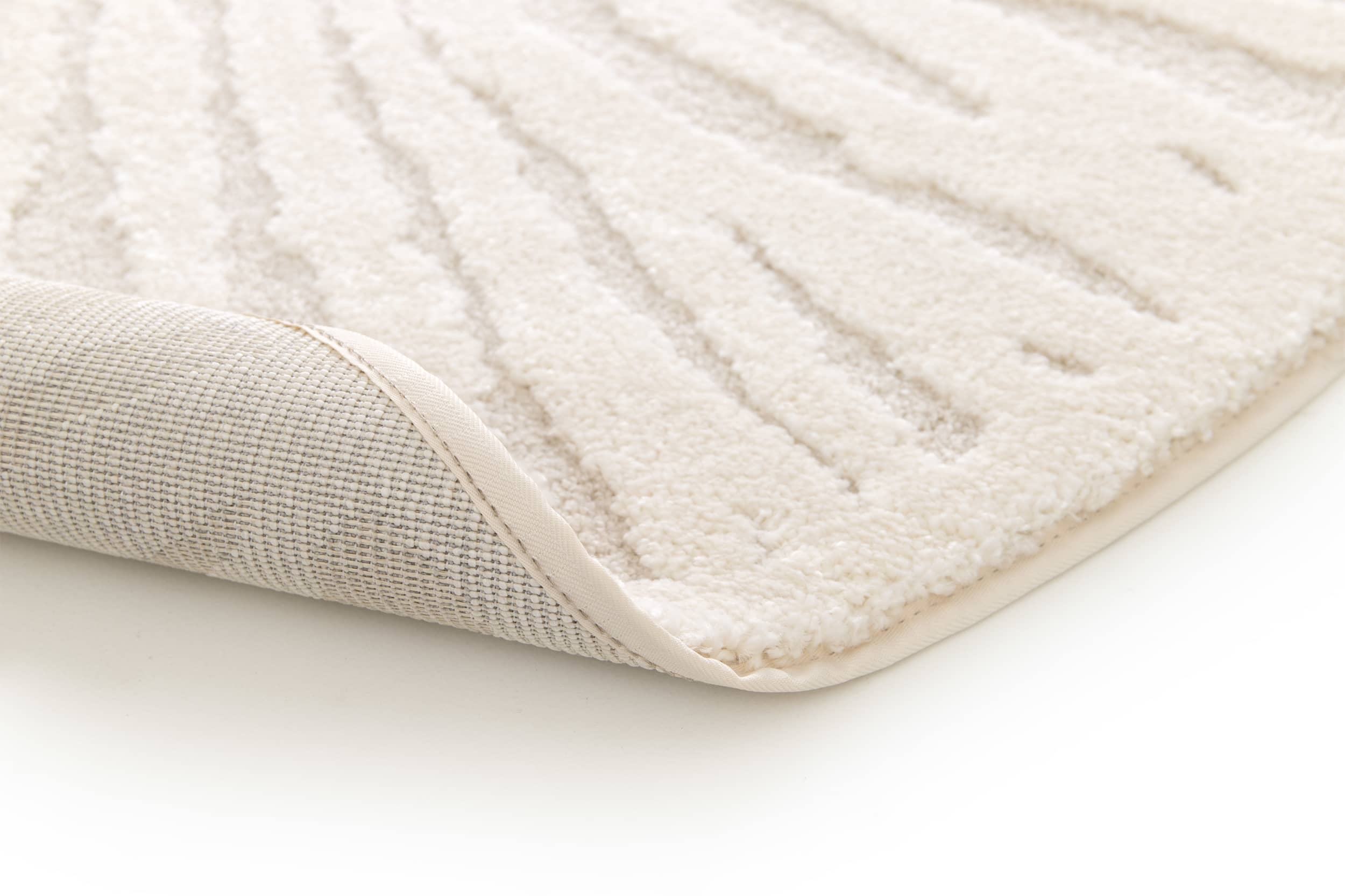 By Javy - Vloerkleed Coco Rain - kleur creme-creme