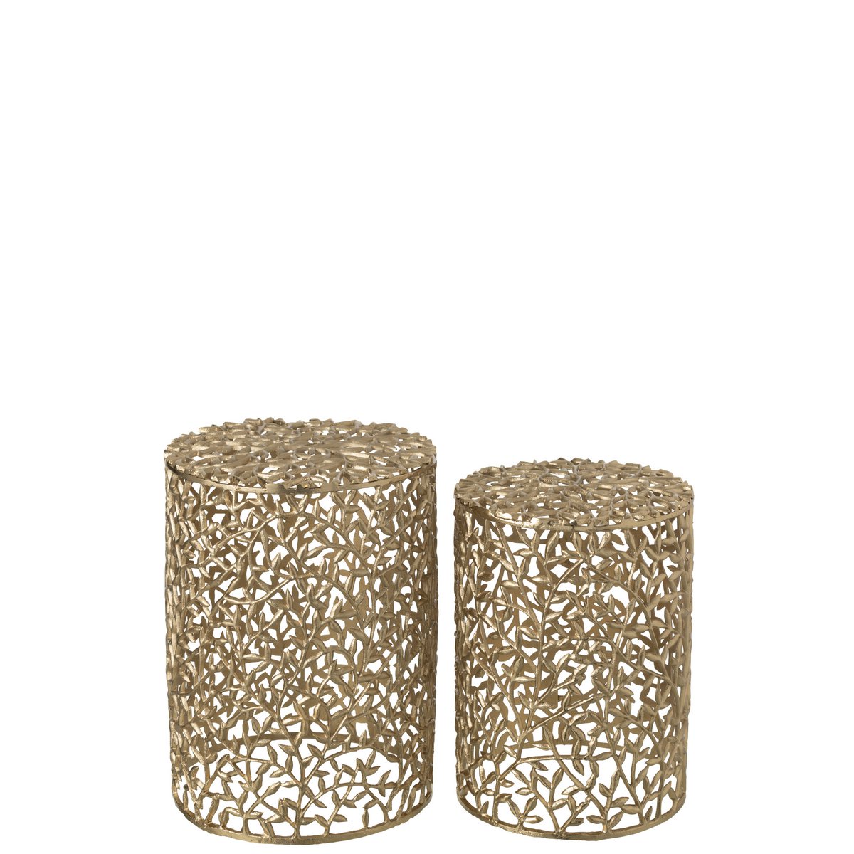 J-Line - Bijzettafel Aluminium Goudkleurig