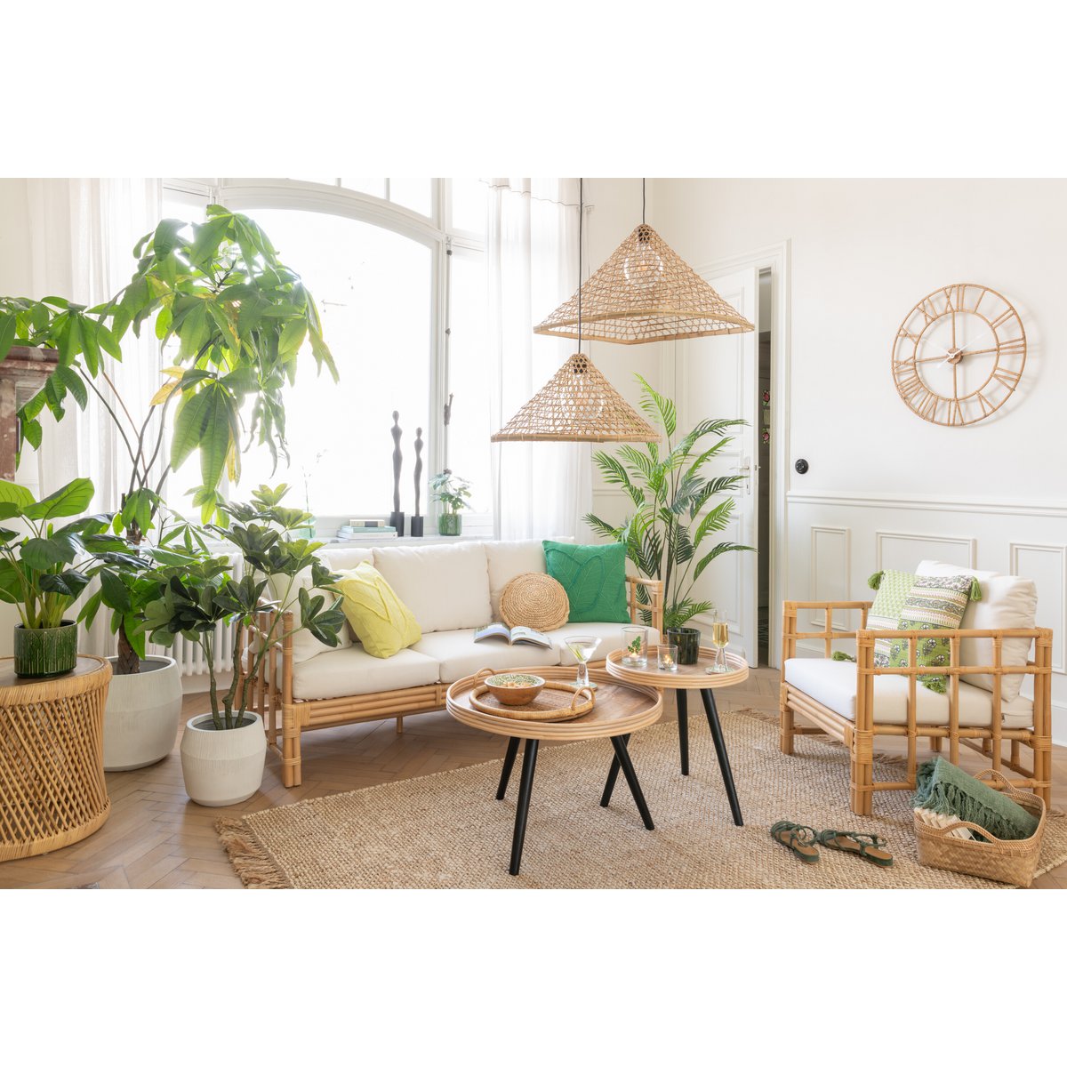 J-Line - Sofa 'Elise' (3-persoons, Wit)