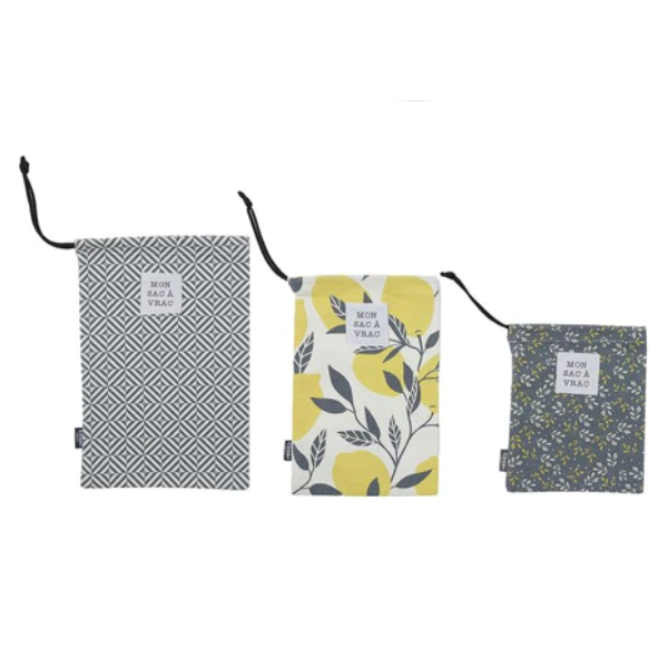 green-goose - Cook Concept Katoenen Broodzakken | Set van 3