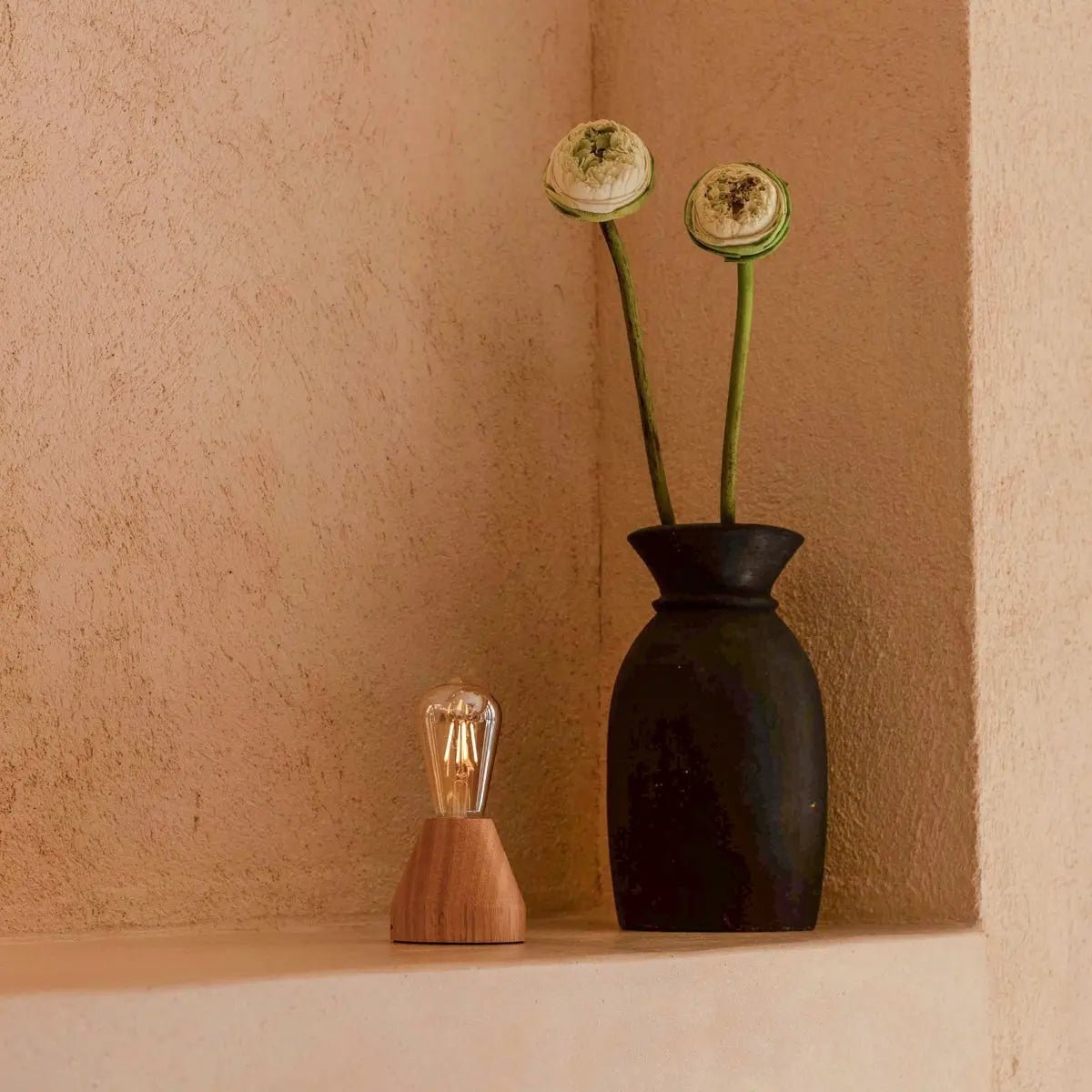 Tavellio-Amsterdam - Zavi lichtbruine oplaadbare LED-tafellamp | Dimbaar en draagbaar | Batterijduur van 80 uur