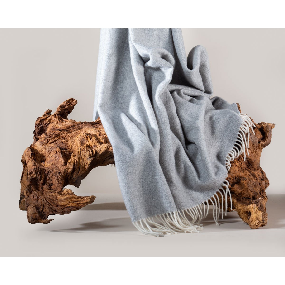 MoST Blankets - Merino/kasjmier plaid MILANO - lichtgrijs