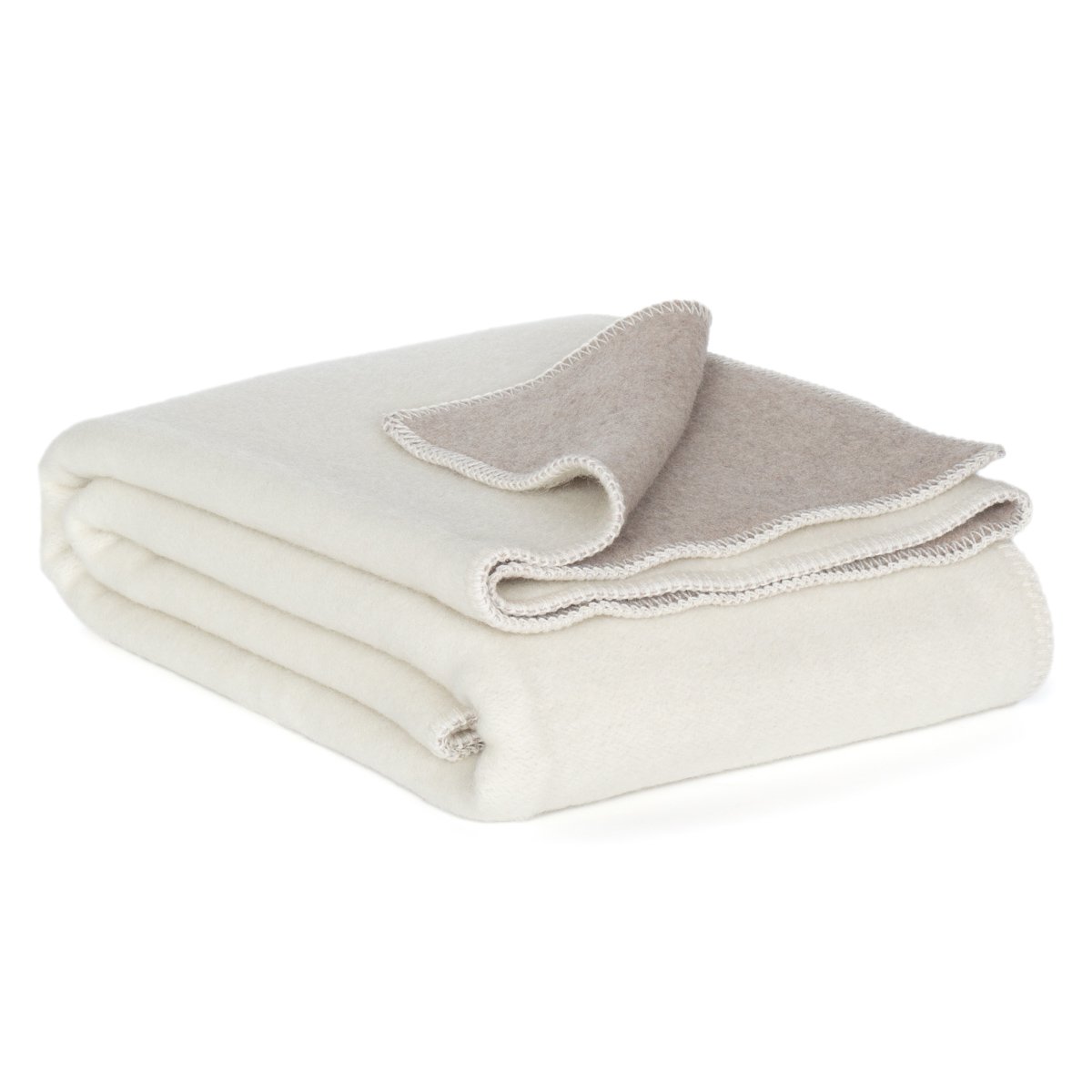 MoST Blankets - Wollen beddeken CASTLE WHITE