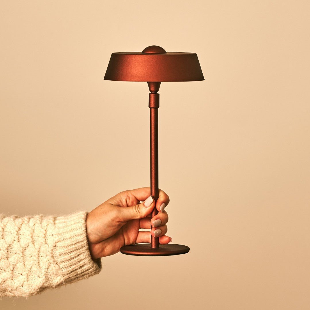Tavellio-Amsterdam - Luca Bronze - USB -oplaadbare lamp L Minimalistisch, speels en dimpelbaar