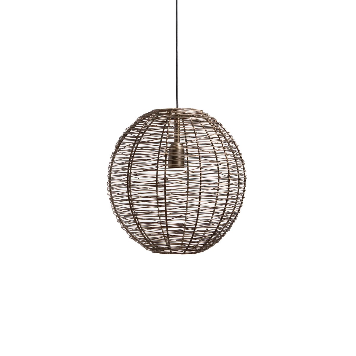 1304 Design - Hanglamp NATHAN antiek brons Ø45x45cm