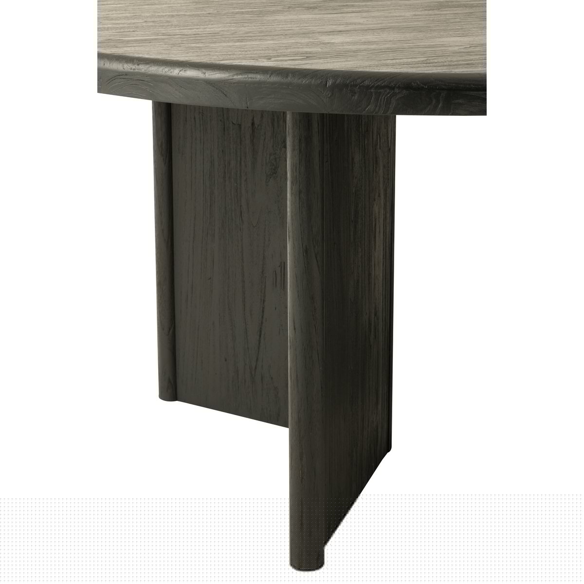 J-Line - Eettafel 'Teak' (Zwart, Hout)
