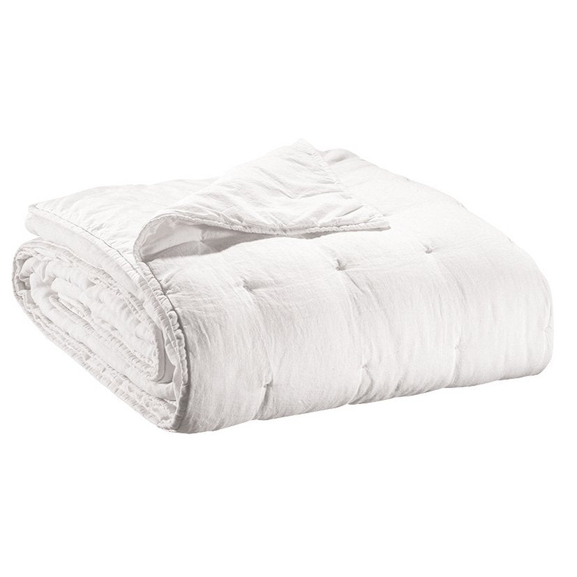 VIVARAISE - Zeff witte stonewashed sprei 180 x 260