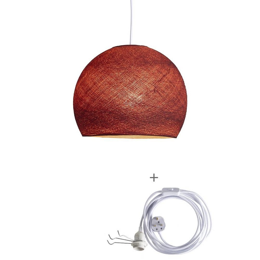 Cotton Ball Lights - Wandering Lamp Driekwart - Dirty Rose - 41 cm (XL)