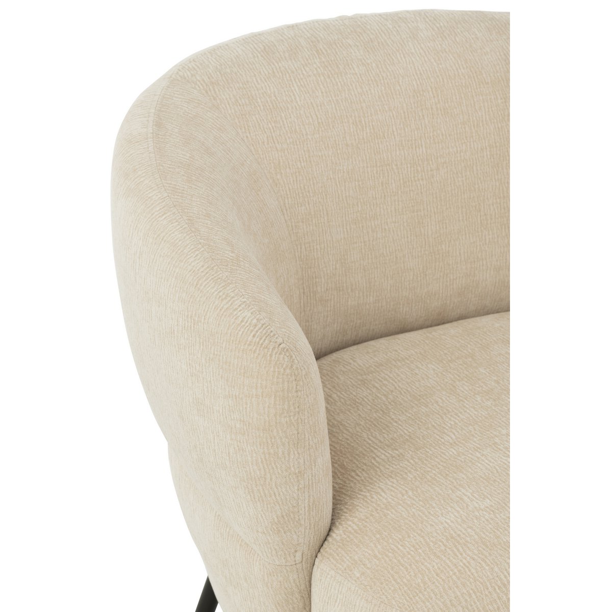 J-Line - Loungestoel Mars Populierenhout/Schuim Beige