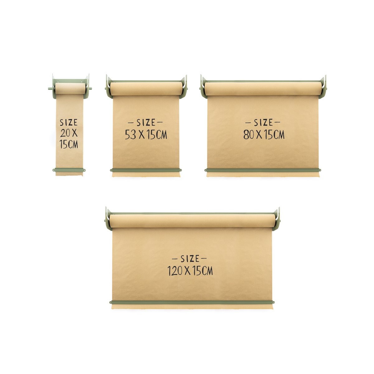 LEDR - Kraft Paper Roller - Groen - L