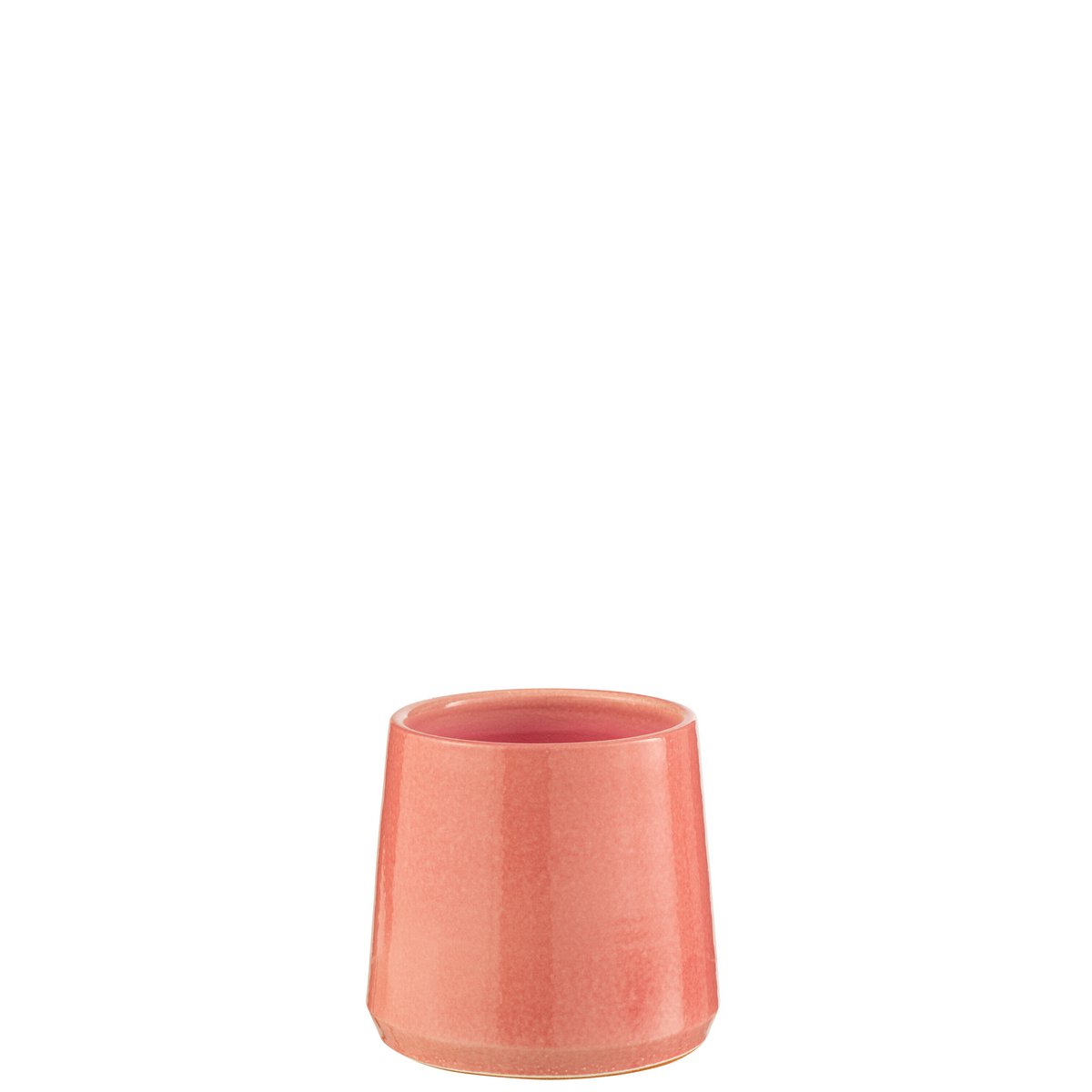 J-Line - Bloempot Rond - Keramiek - Roze - Small