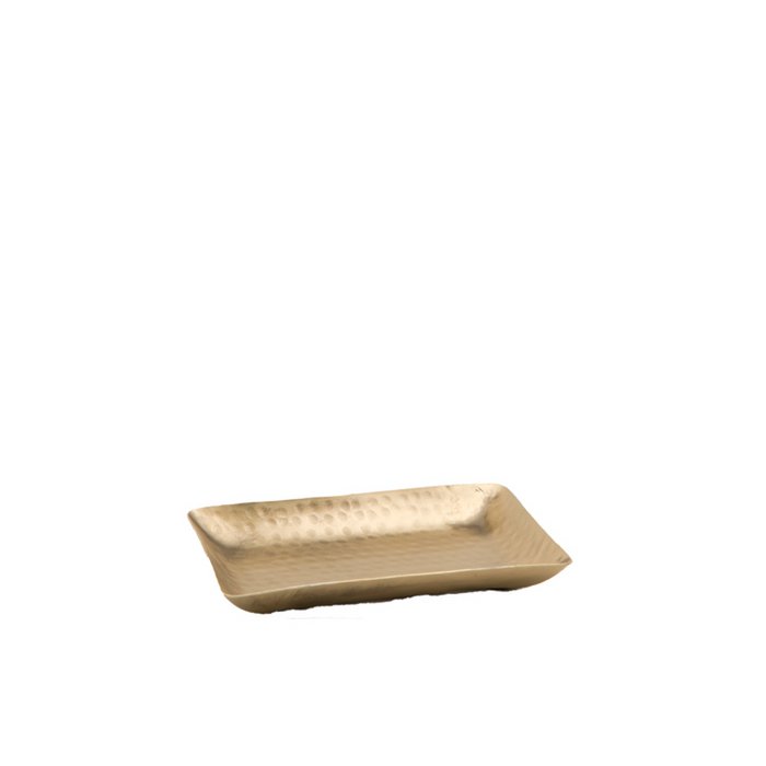 Mrs. Bloom - Rechthoekig dienblad antiek goud 18x11