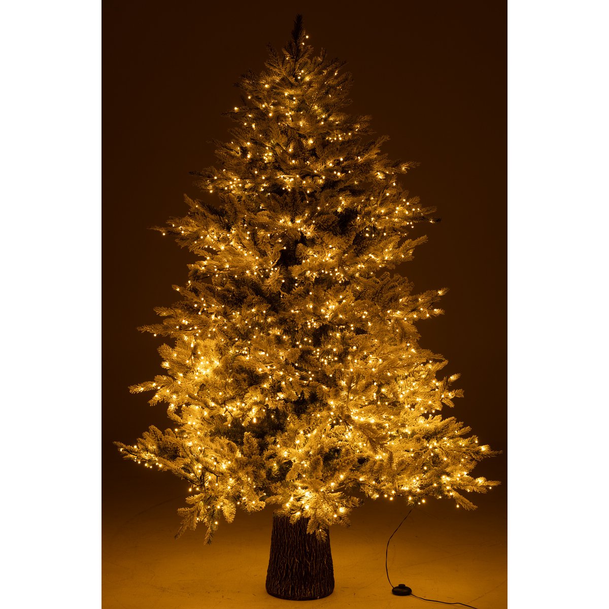 J-Line - Kerstboom+Sneeuw 3000LED Lichtjes Plastic Wit