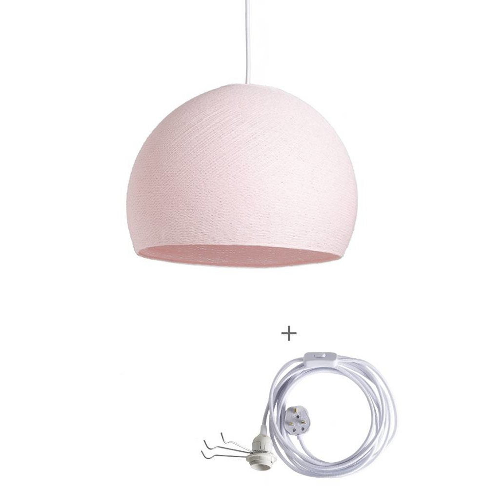 Cotton Ball Lights - Wandering Lamp Driekwart - Light Pink - 25 cm (S)