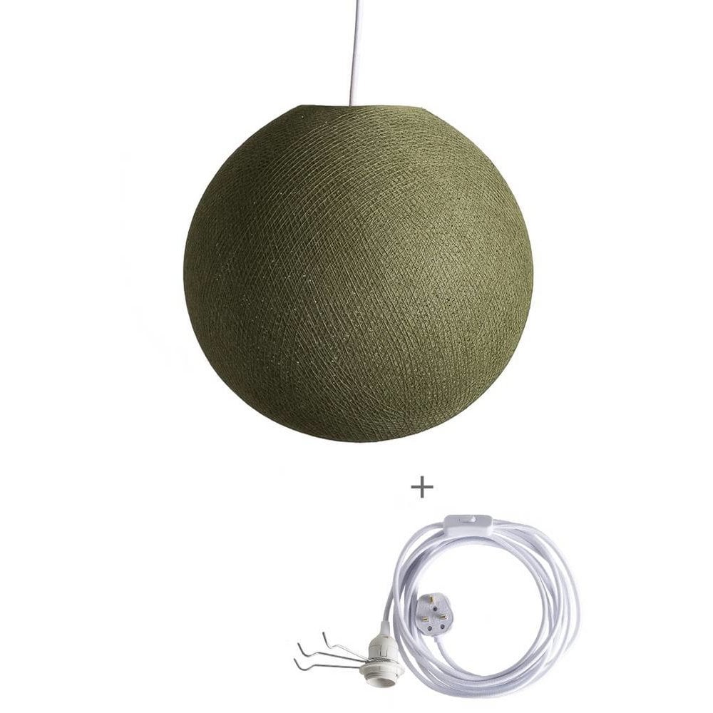 Cotton Ball Lights - Wandering Lamp - Kaki - 41 cm (XL)