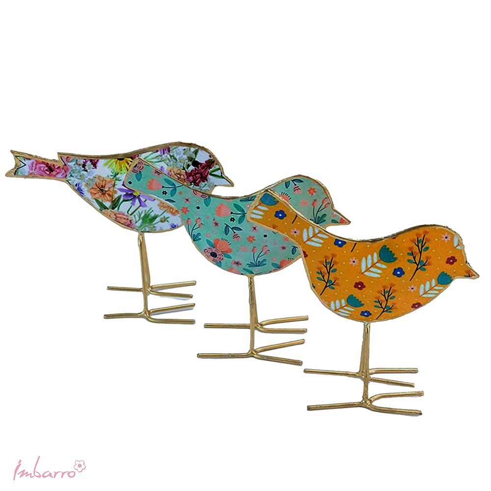 Imbarro - Ornamenten 'Birds Ava' (Set van 3)