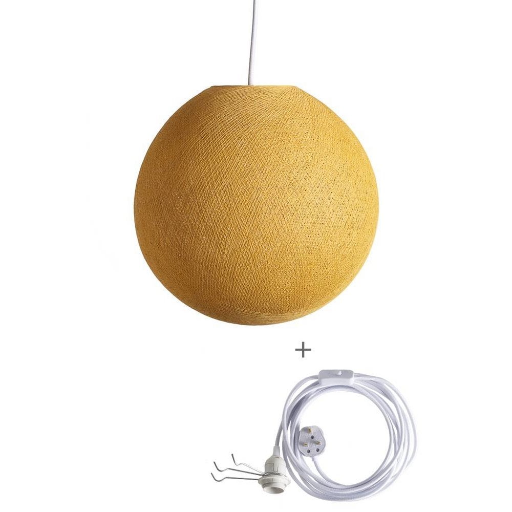 Cotton Ball Lights - Wandering Lamp - Mustard - 41 cm (XL)