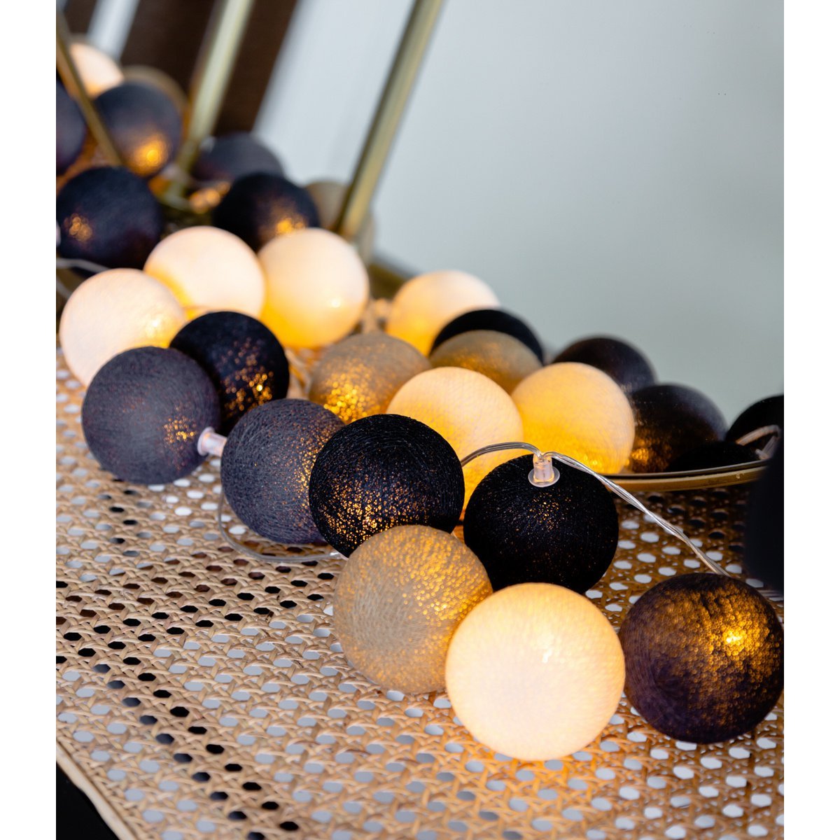 Cotton Ball Lights - Indoor regular Lichtslinger - Raw - 50 cotton balls