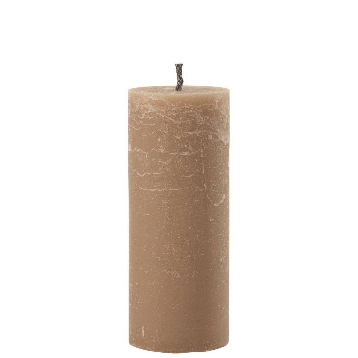 J-Line - Buitenkaars Pilaar Paraffine Taupe Large-45Uren