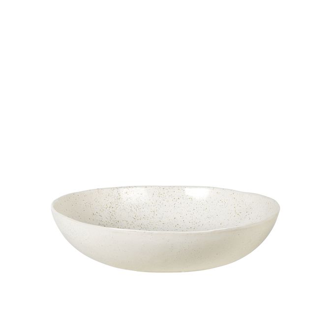 Broste Copenhagen - Lage saladekom 'Nordic Vanilla' - Ø34cm