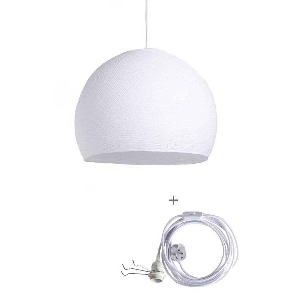 Cotton Ball Lights - Wandering Lamp Driekwart - White - 25 cm (S)