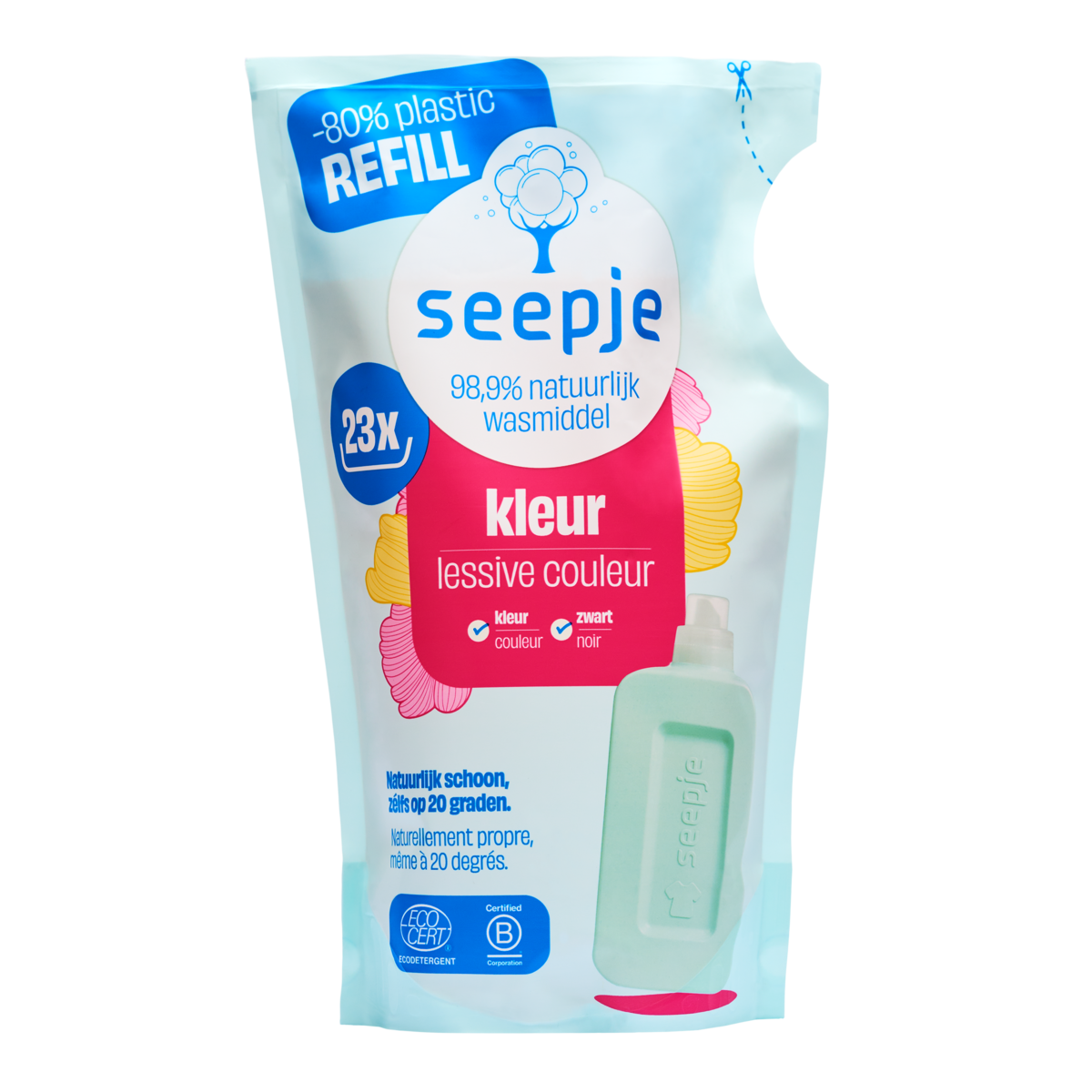 Seepje - Wasmiddel refill | Kleur