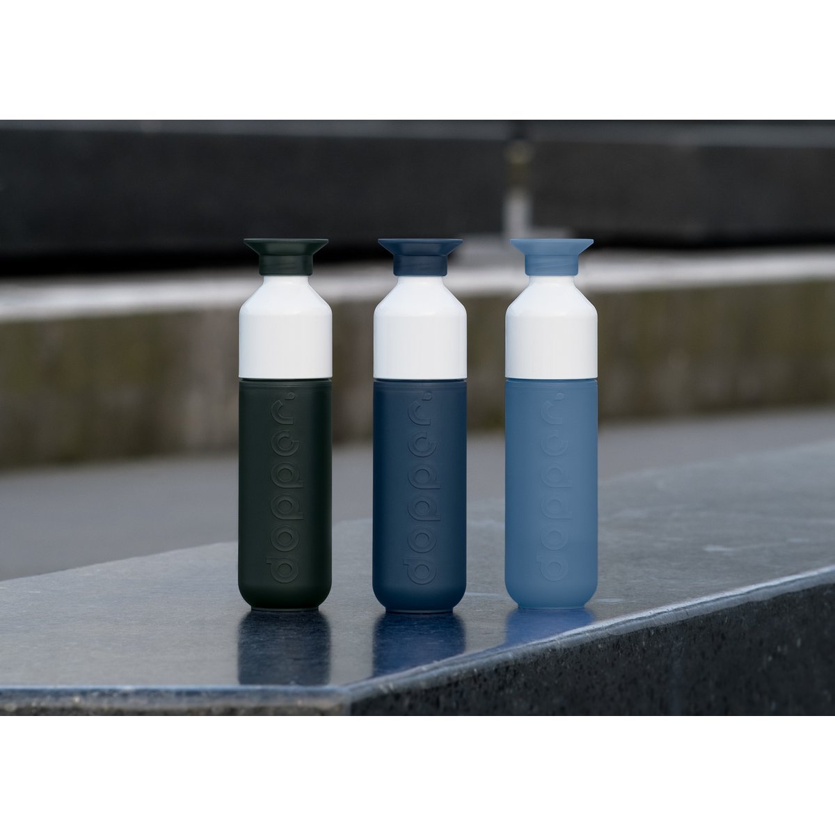 Dopper Originele Herbruikbare Waterfles - Deep Blue Sea Collection Mixbox (4x3 stuks)