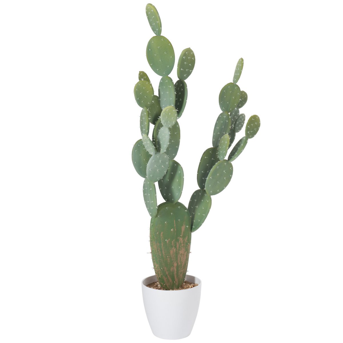 J-Line - Cactus+Pot Kunststof Groen/Melamine Wit Xl