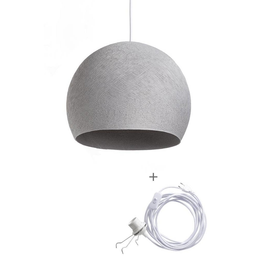 Cotton Ball Lights - Wandering Lamp Driekwart - Stone - 31 cm (M)