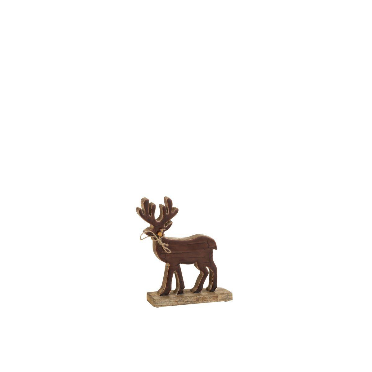 J-Line - Decoratief kerstfiguur 'Emberfell' (Bruin, Maat S)