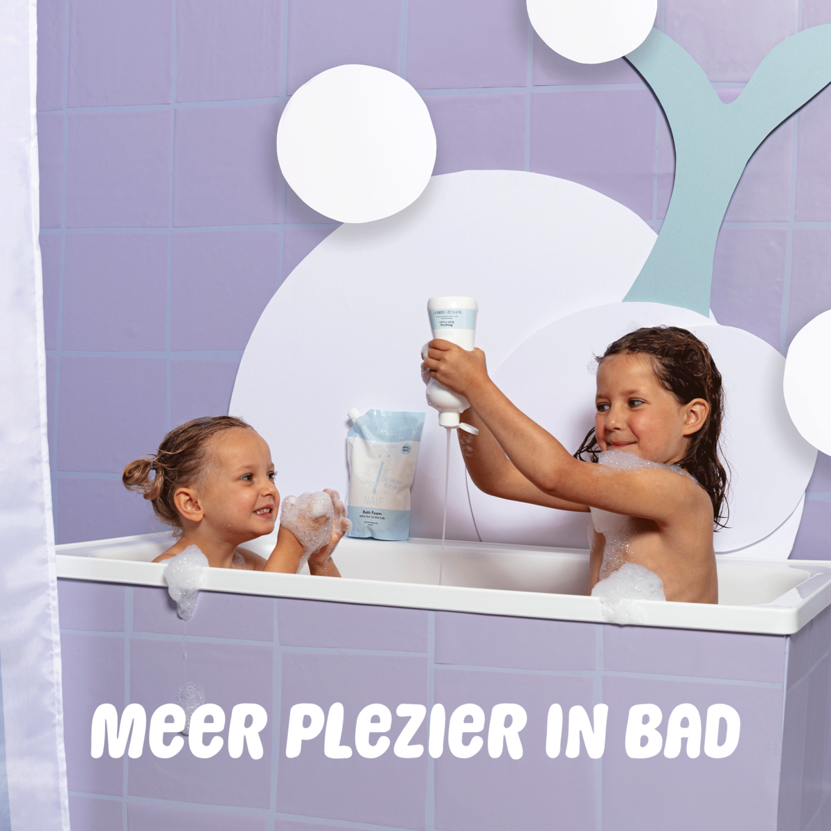 Naïf - Verzorgende Badschuim voor Baby & Kids 500ml