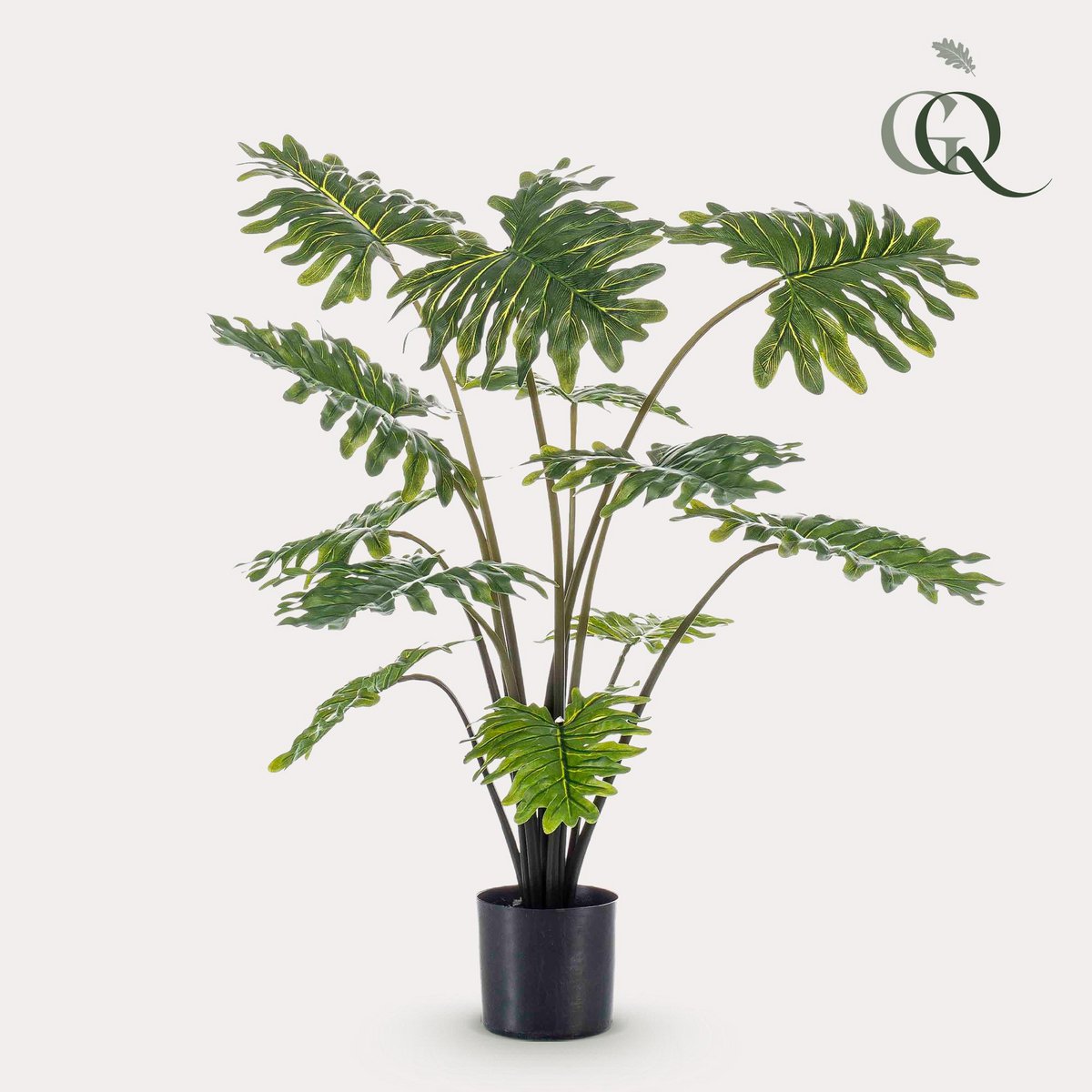 Green BoutiQ - Kunstplant - Philodendron - 80 cm