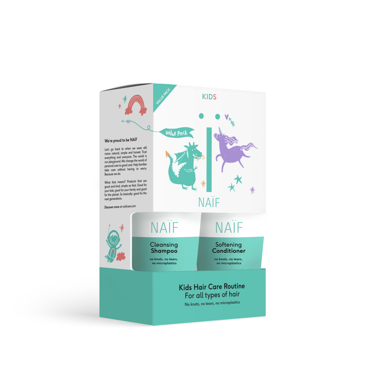 Naïf - Kid Hair Care Routine - Shampoo/Conditioner kids 100ml