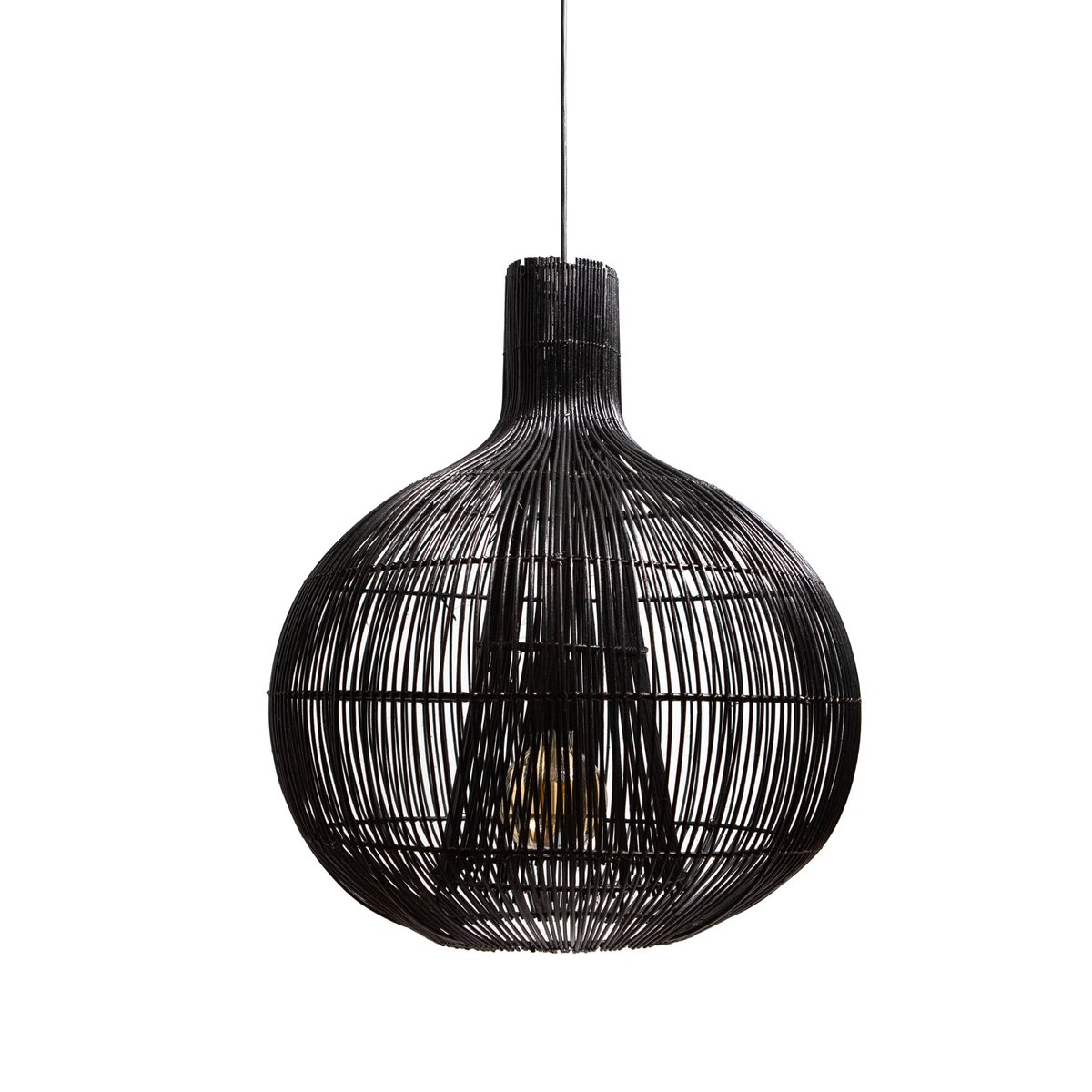 1304 Design - Hanglamp RAVI mat zwart Ø50x57cm