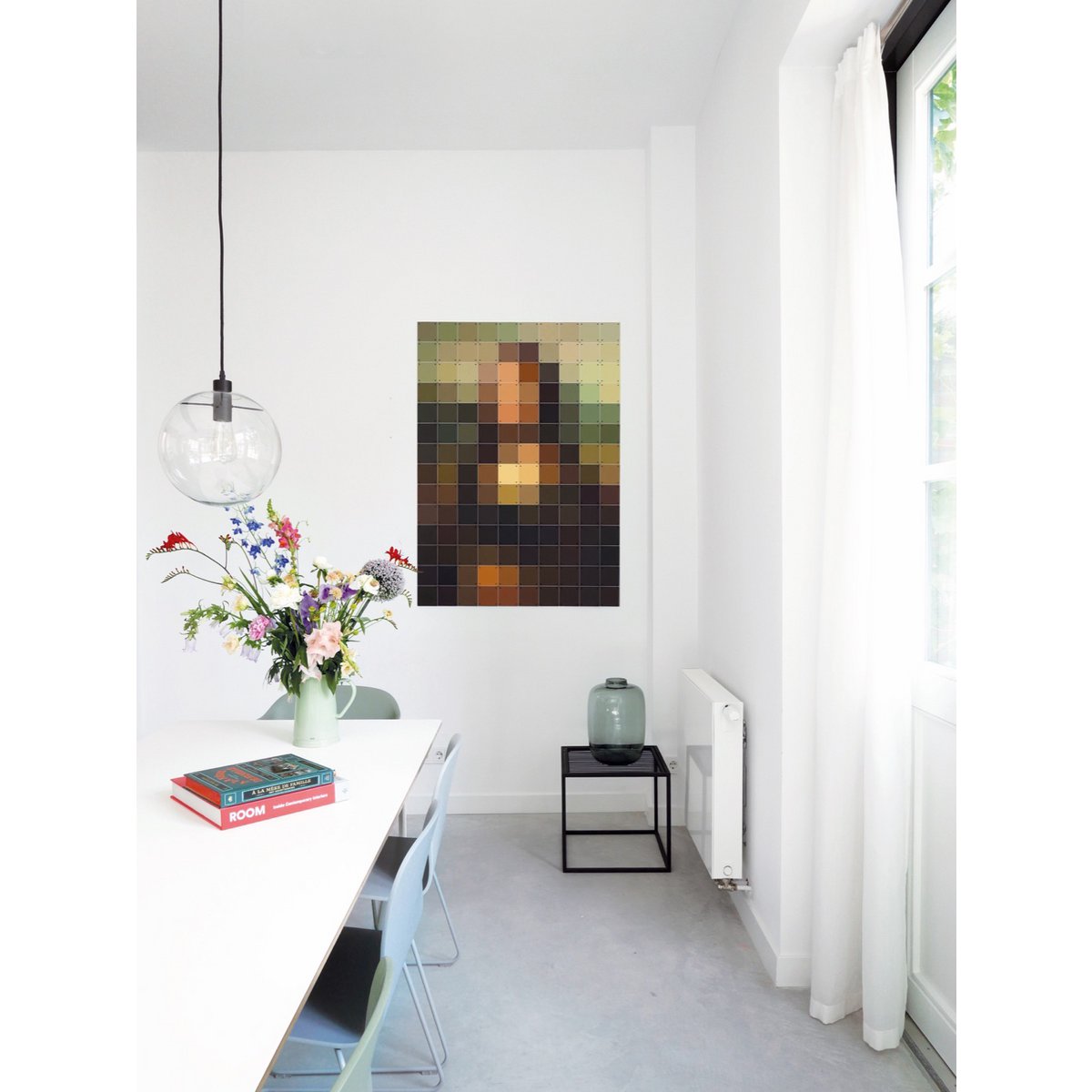 IXXI - Mona Lisa pixel Wall art - Poster - Wanddecoratie - L