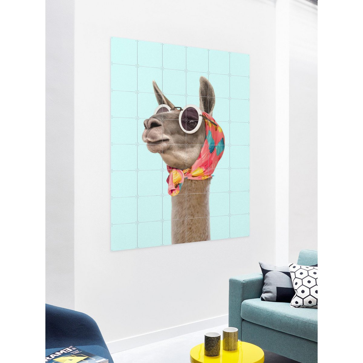 IXXI - Fashion Lama - Muurkunst - Poster - Wanddecoratie