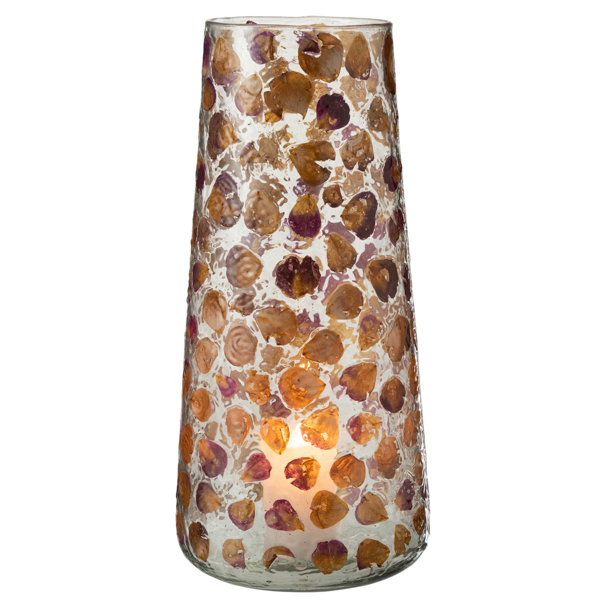 J-Line - Vaas Gerard - Glas - Amber - 36.50cm Hoog