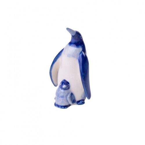 Heinen Delfts Blauw - Decoratief figuur 'Pinguïn'