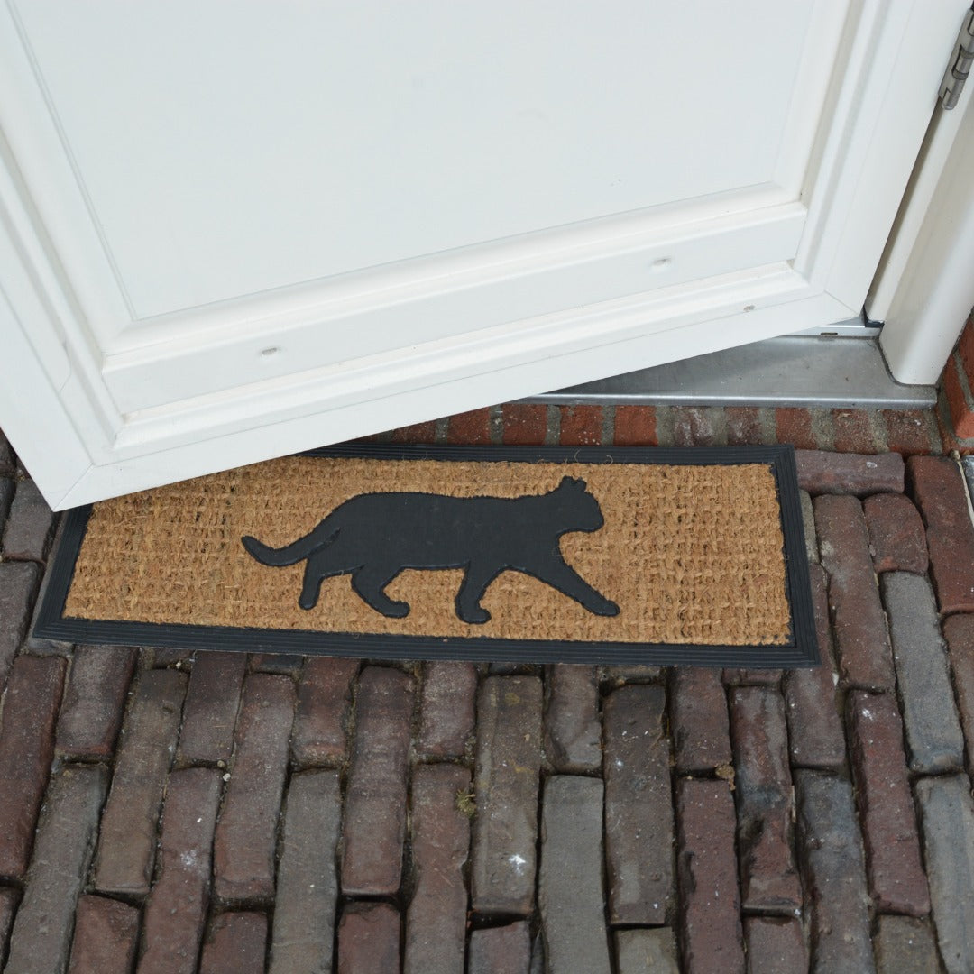 Esschert Design - Deurmat 'Poes' (75cm x 25cm)