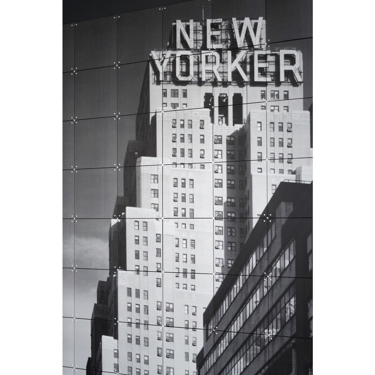 IXXI - New Yorker Wall art - Poster - Wanddecoratie - L - black, grey, white