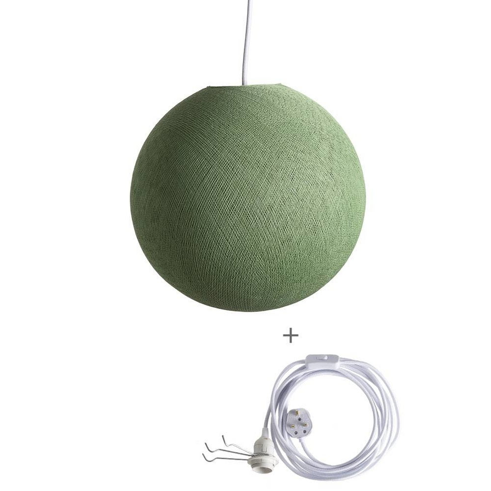 Cotton Ball Lights - Wandering Lamp - Sage Green - 25 cm (S)