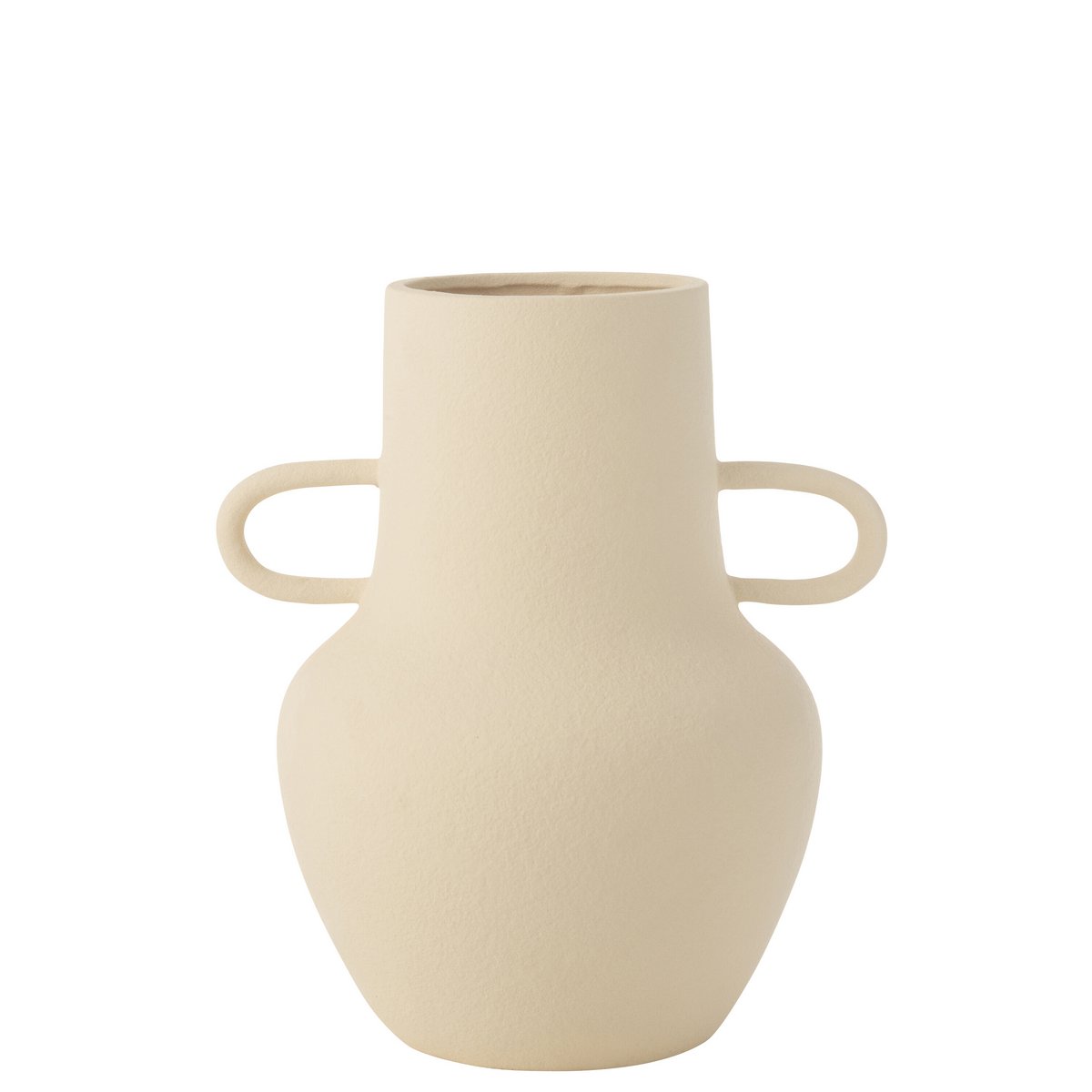 J-Line - Vaas Kruik 2 Handvat Aardewerk Beige Large