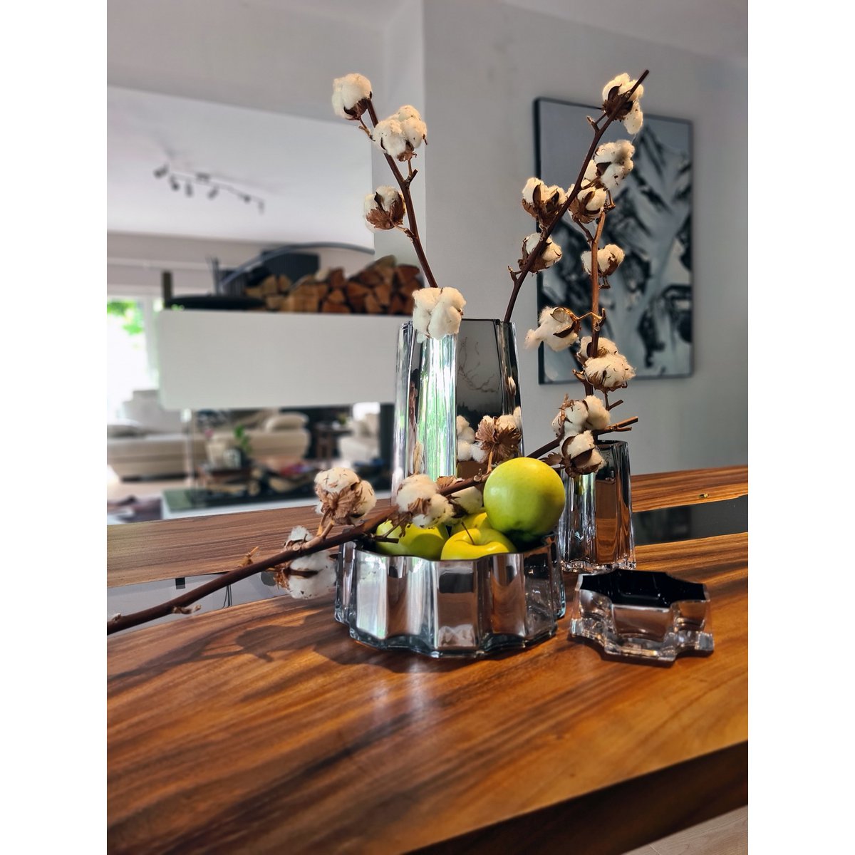 Element Accessories - Modern-Klassiek Luxe vaas, stijlvol design, LENOX 30 SILVER