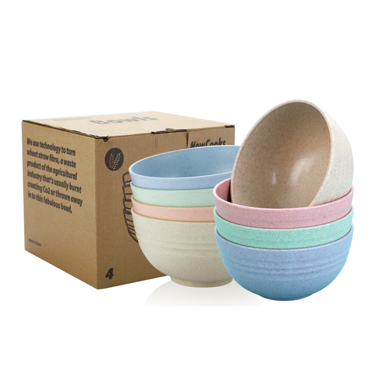 green-goose - Bio-based Kommen | Set van 8