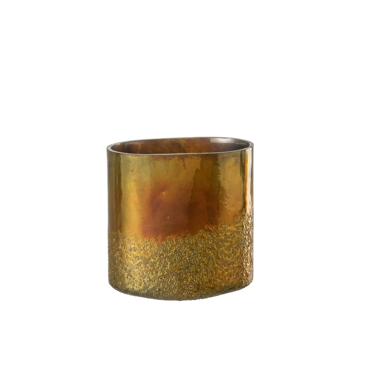 J-Line - Lantaarnspiegel - Glas - Goud - Extra Groot