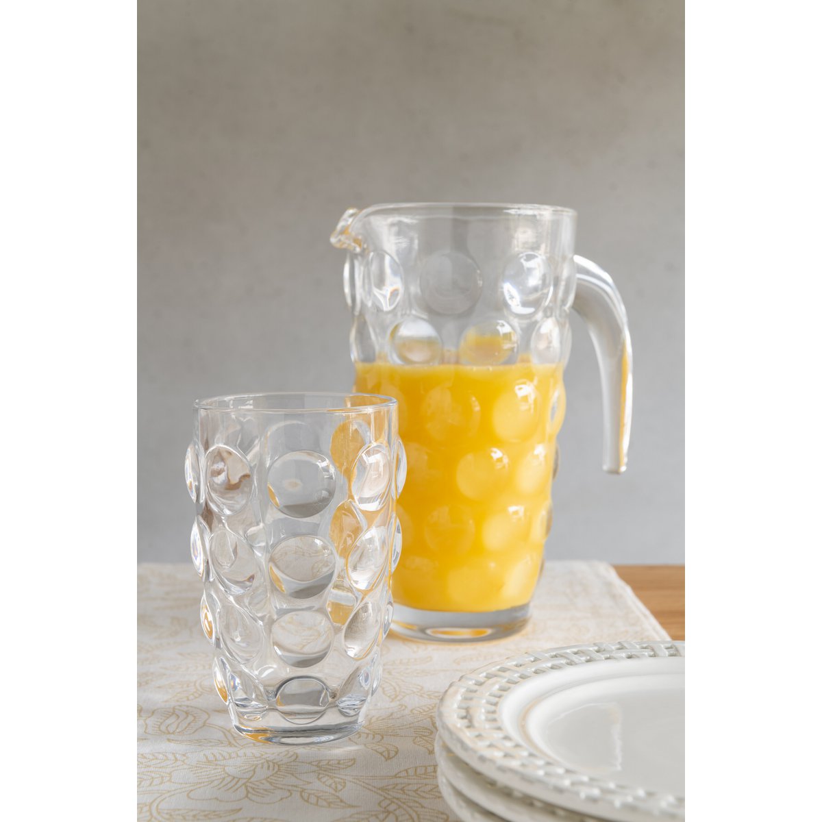 J-Line - Bubbel Longdrink Glas - Drinkglas - Transparant